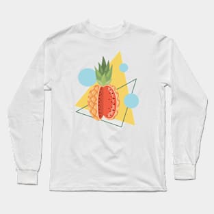 Colorful Pineapple Long Sleeve T-Shirt